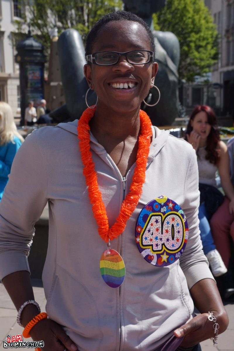 Socialist Worker member Claudia Campbell at Birmingham Pride 2013 