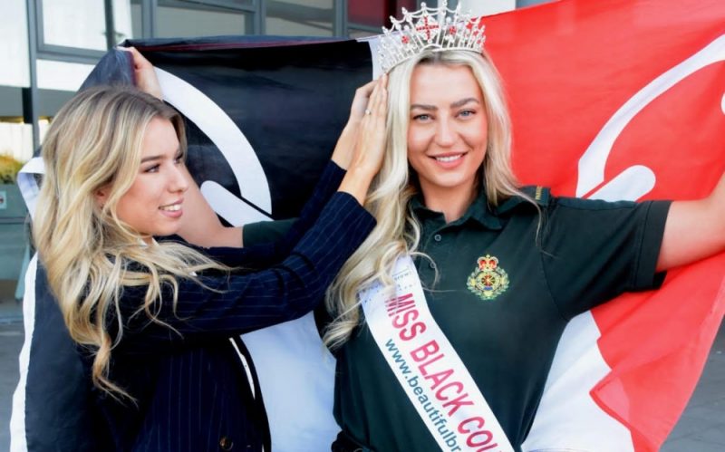 Former Miss Black Country Isobel Lines (left) crowns NHS paramedic Alice Jones