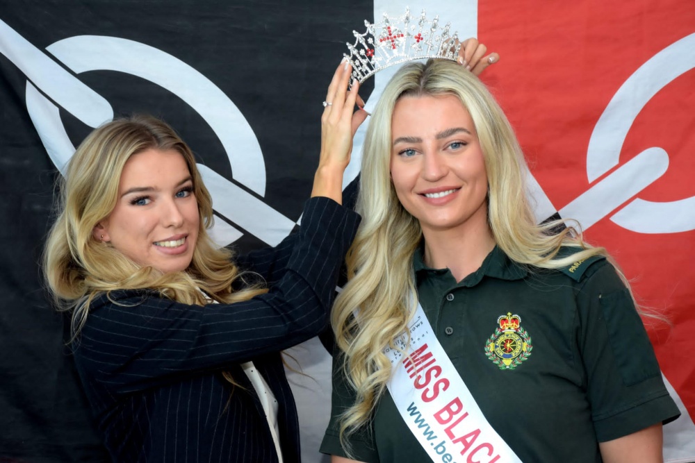 Paramedic Alice Jones (right) has been crowned Miss Black Country