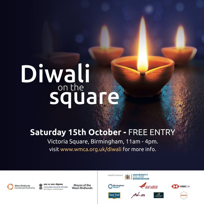 Diwali on the Square returns to Birmingham after a two-year hiatus 
