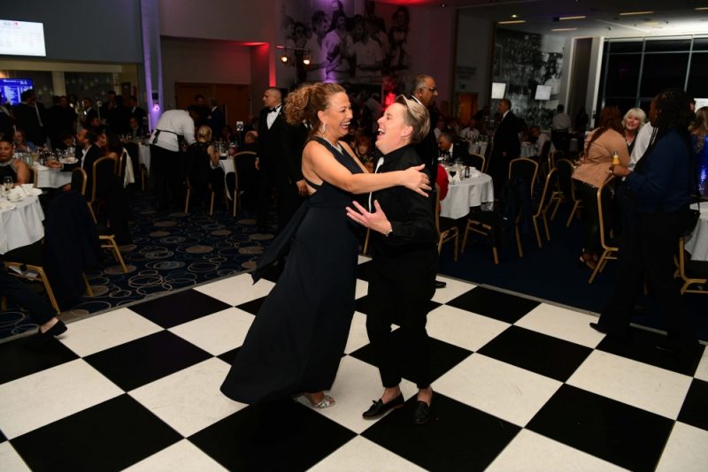 Guests dance at the St Basils 50th Anniversary charity fundraising gala