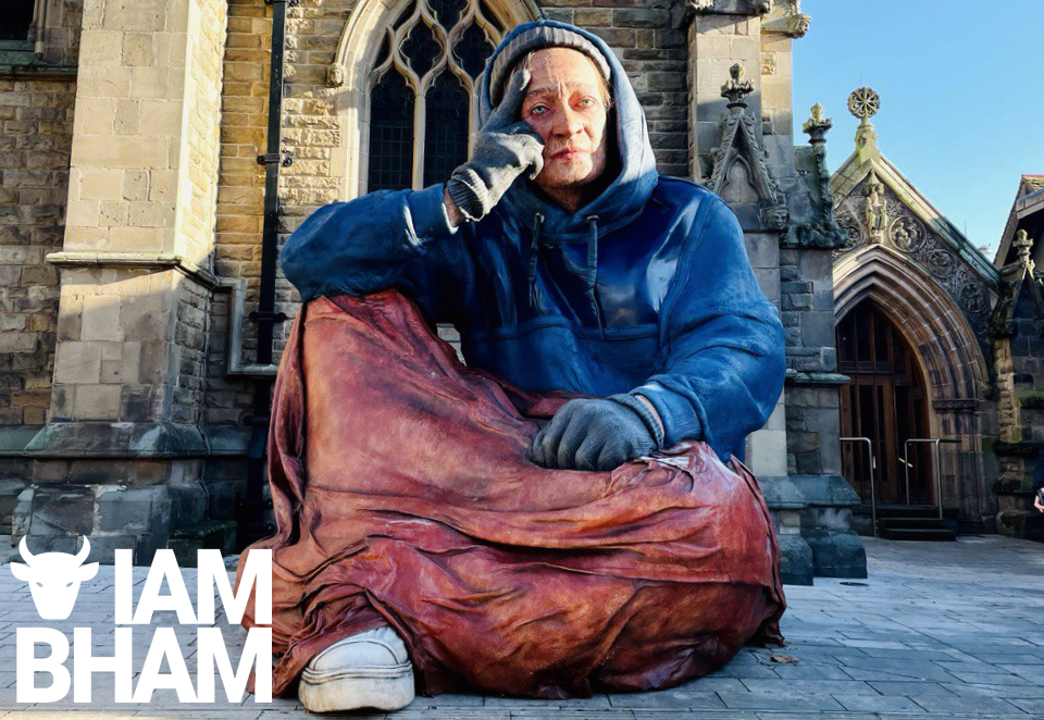 Sculpture unveiled in the Bull Ring to raise awareness about homelessness