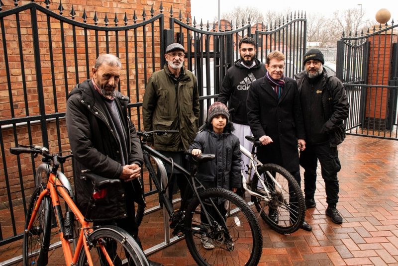 Jamshed Khan: "We didn’t have bike racks prior to this so we’re very pleased and overjoyed these have been provided to us."