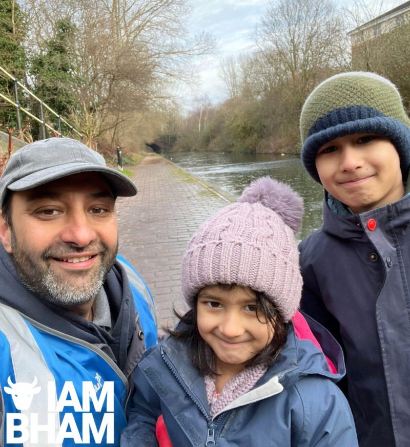 Kamran Shezad and his children volunteered to take part in the litter pick