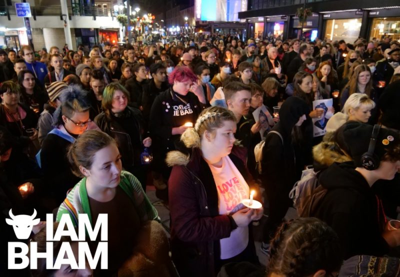 The candle-lit vigil for Brianna Ghey was attended by hundreds of people 