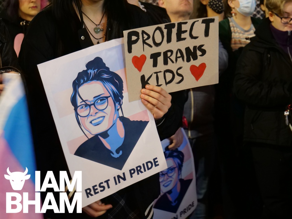 Vigil held in Birmingham remembering murdered trans teenager Brianna Ghey