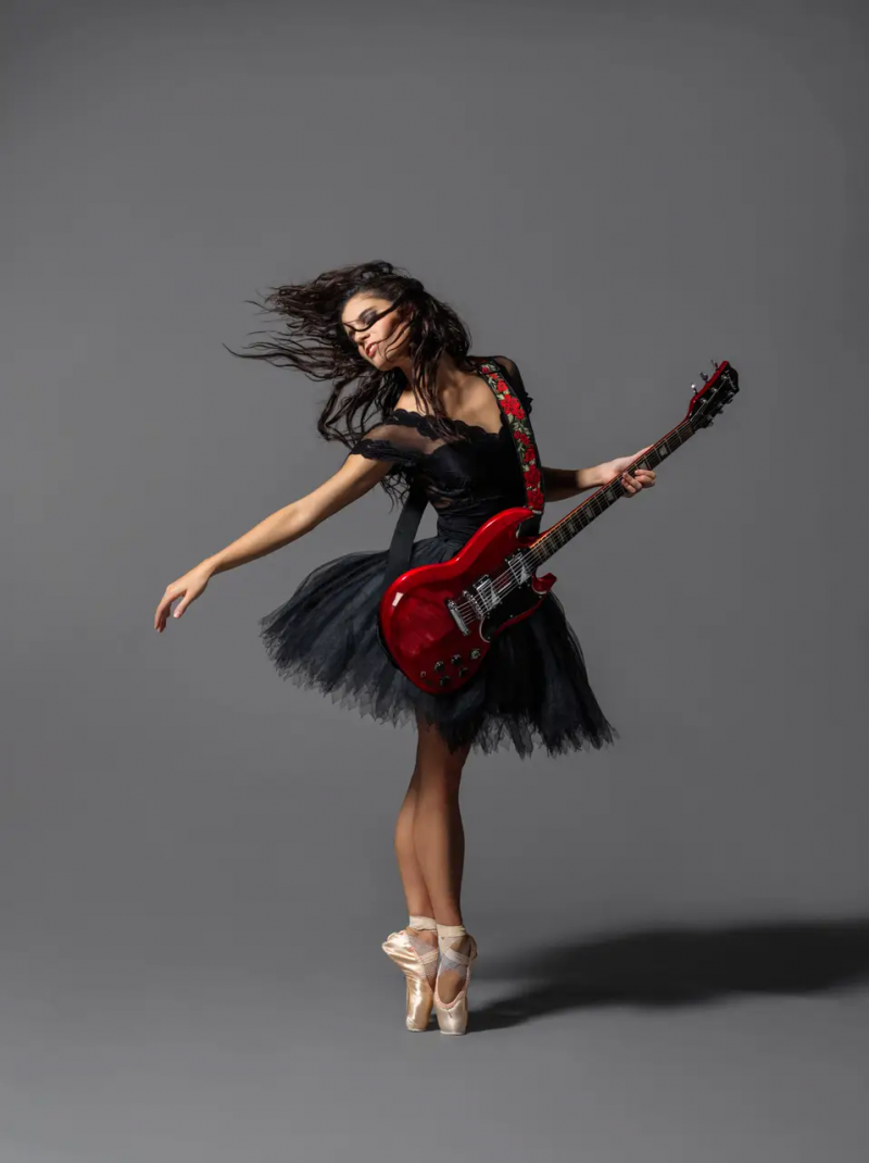 Sofia Liñares in a promotional photograph for the upcoming Black Sabbath ballet