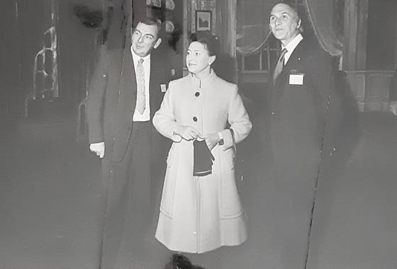 Princess Margaret and Graham Winteringham (right) at the opening of The Rep in 1971