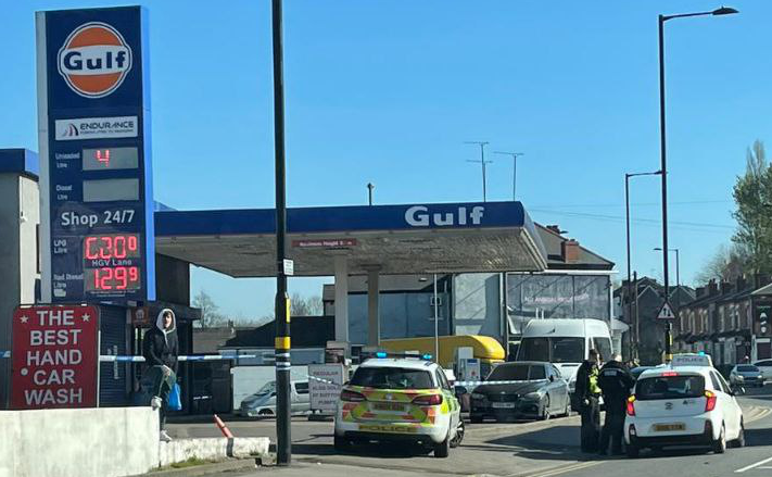 Man hospitalised after being shot at Birmingham petrol station