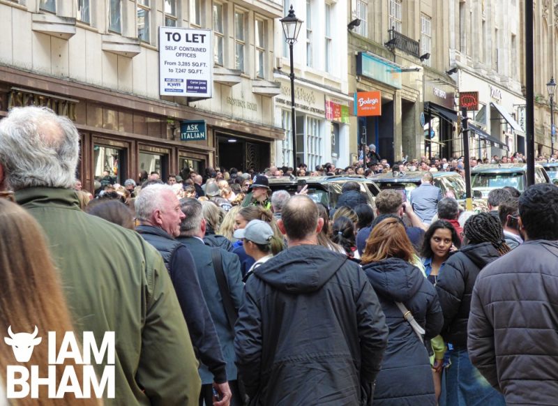 Crowds brought the city centre to a standstill as the royal couple visited the Indian Streatery