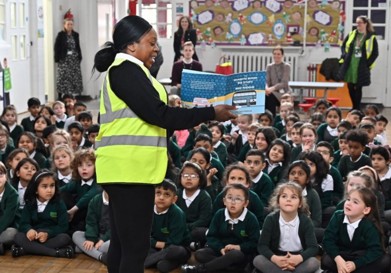 Ms Kirwan read the new book to pupils at Acocks Green Primary School