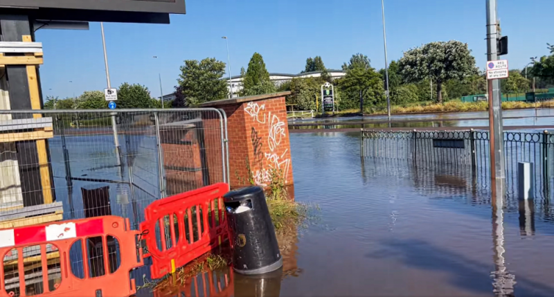 The flooding caused chaos across several postcodes in the city including B5, B6, B7,B8, B24 and B36