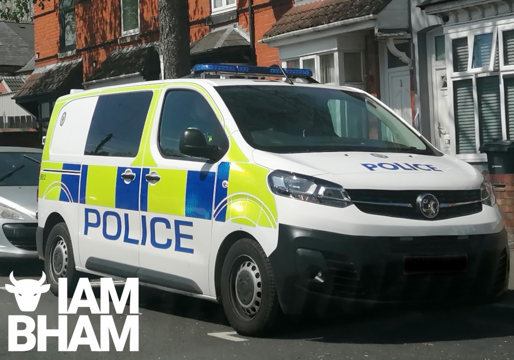West Midlands Police van in Birmingham