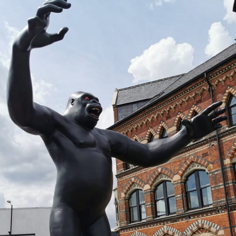 Kong was unveiled during the Birmingham 2022 Commonwealth Games in the Jewellery Quarter