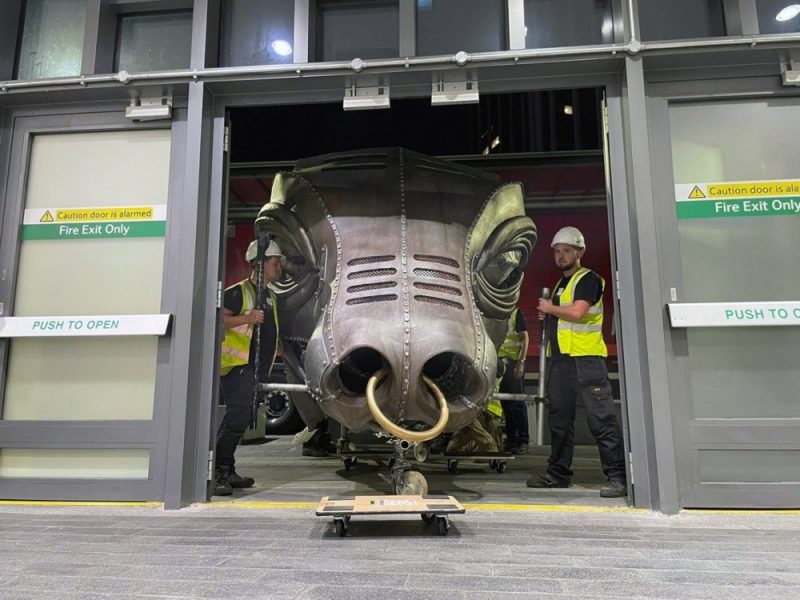Ozzy was reassembled and new features added ahead of the unveiling at New Street Station 