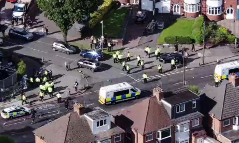 Police swooped into the area after terrified residents reported the antisocial bike riding