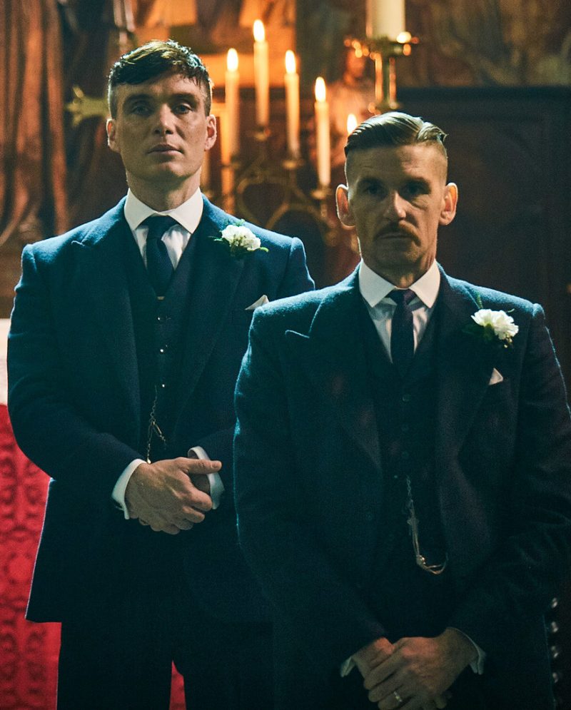 Cillian Murphy as Thomas Shelby (left) with Paul Anderson as Arthur Shelby (right). The future of the upcoming Peaky Blinders film is said to be in jeapardy