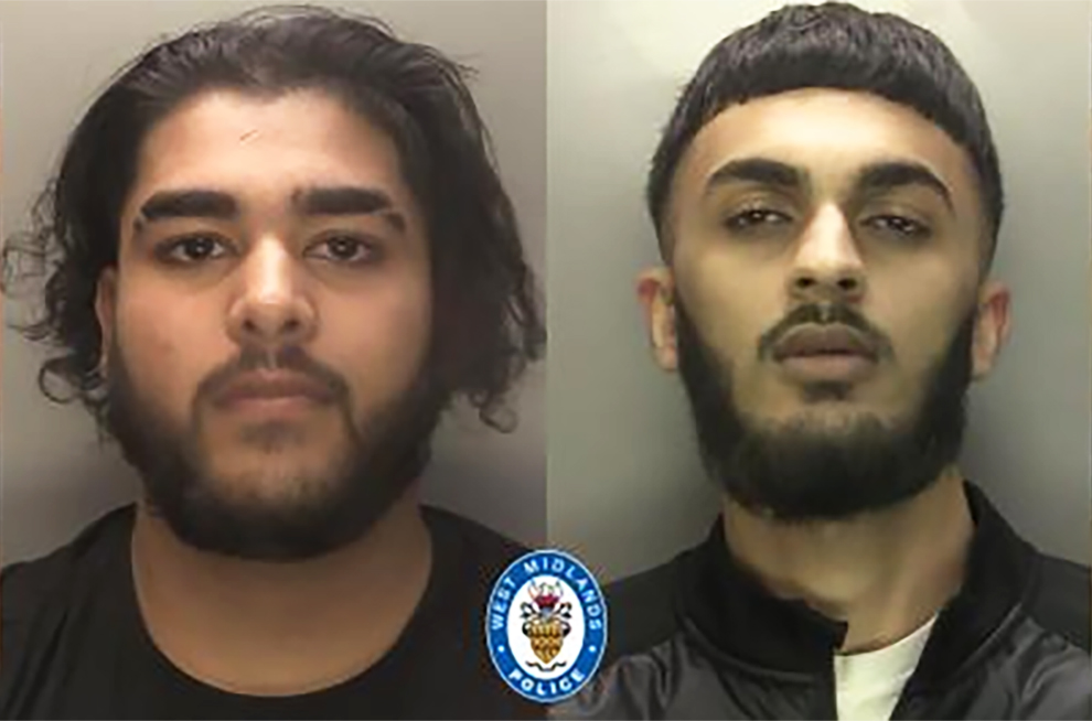 Usman Khan (left) and Amaan Ajaz (right) were found guilty of attempted murder and assisting an offender after the shooting of a 32-year-old man in Washwood Heath